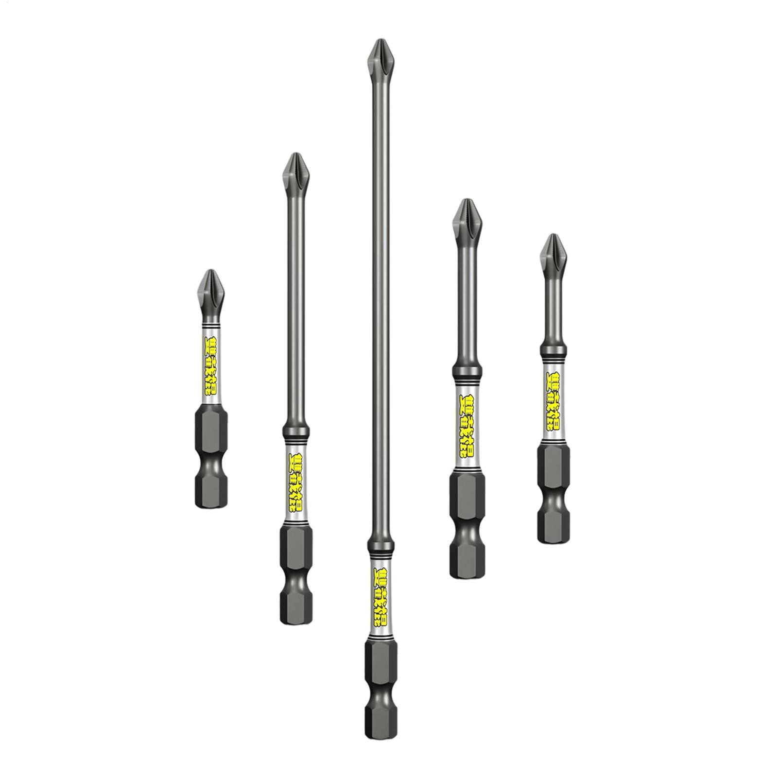 Tools For Workshop - Bohrer-Schraubendreher-Bit-Set, 5-teilig, robustes, rostfreies Bohrer-Kombinationswerkzeug-Set für