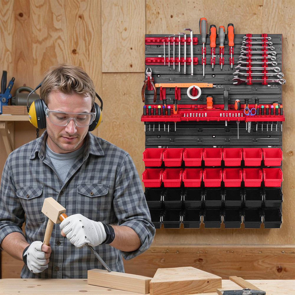 Workshop Tools Wall - Werkzeug-Wandregal Wandmontiertes Werkzeugregal Multifunktionales Aufbewahrungssystem Extra