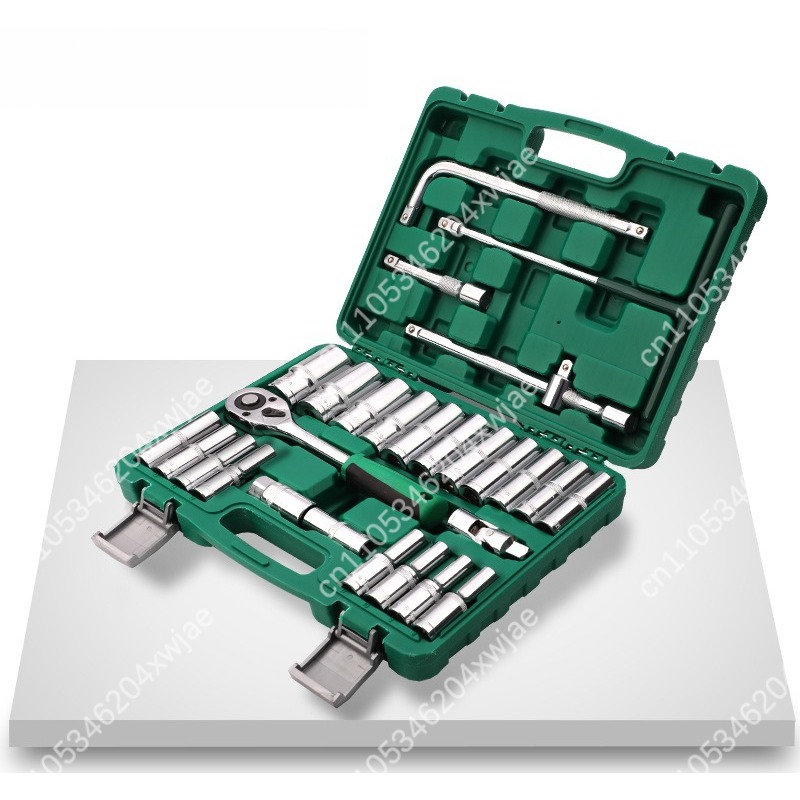 Workshop Tools Wholesale - 28-teiliger Verlängerter Sechskant-Steckschlüsselsatz Manuelles Auto-Reparaturwerkzeug-Set Großhandel