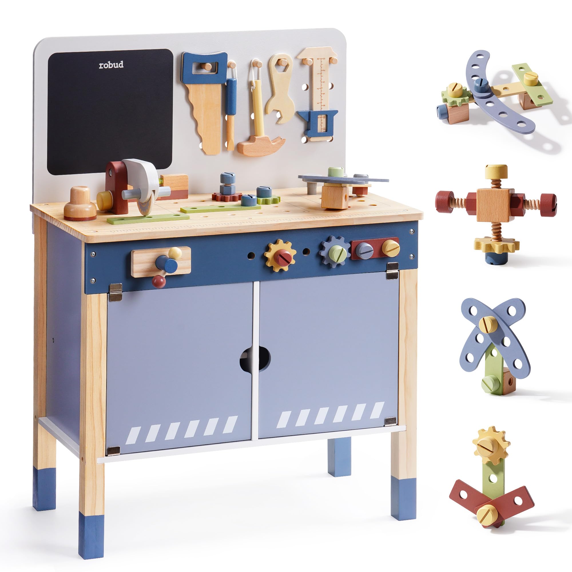 ROBUD Holzspielzeug-Werkbank R – Tools Workshop Kids Bewertung und Preis