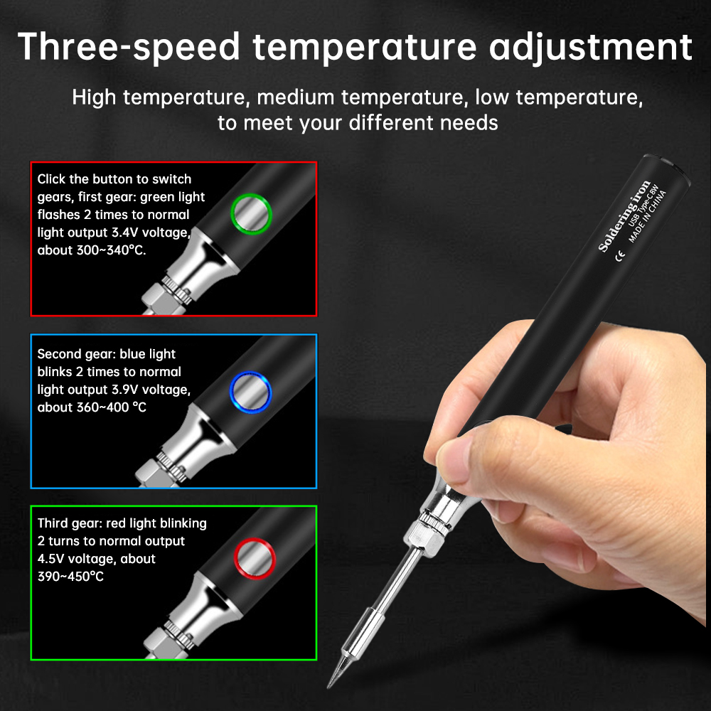 Mini USB Typ-C Lötkolben mit 3 – Tools For Electronic Workshop Bewertung und Preis