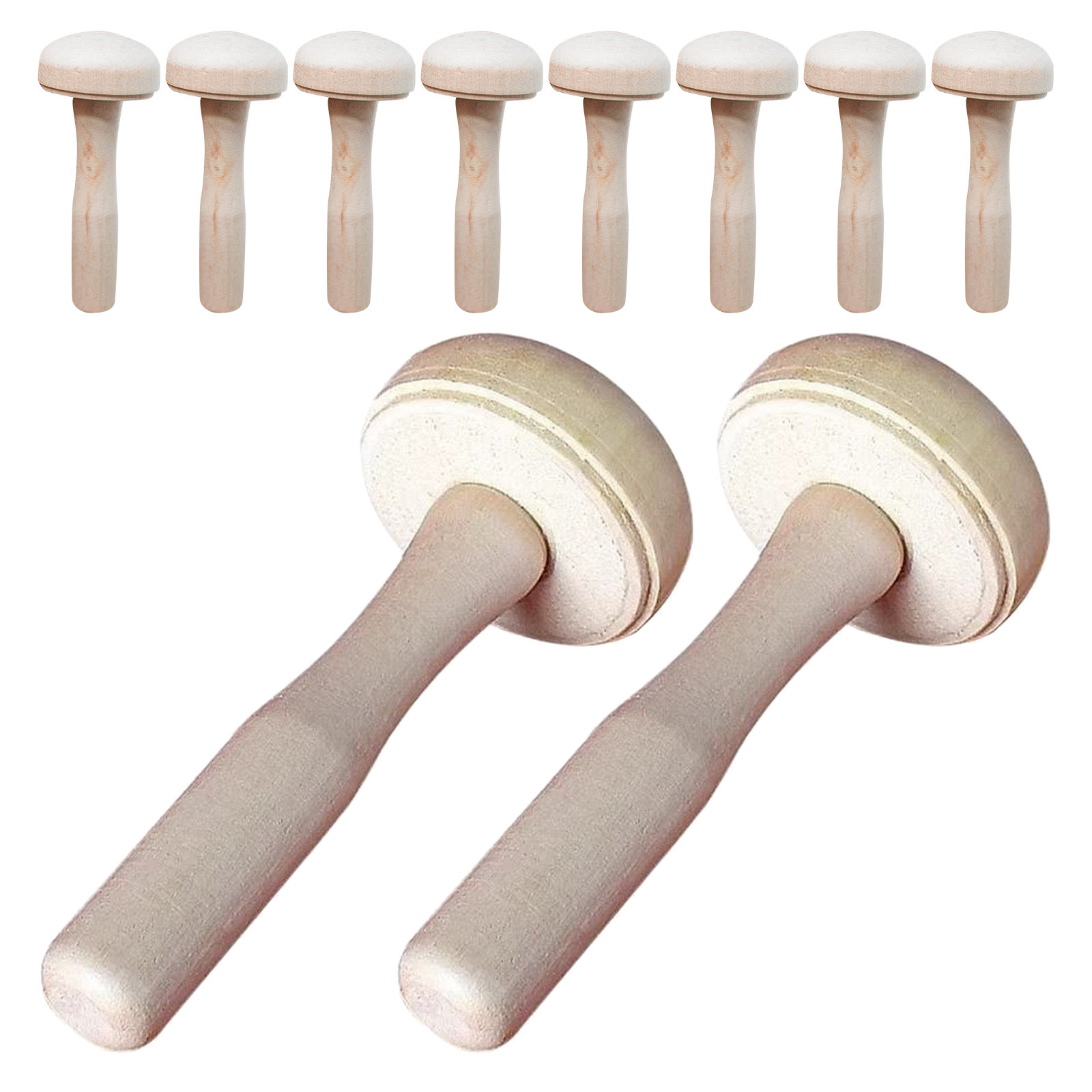 10 Stück Kinder Holzpilz-Druck – Tools Workshop Kids Bewertung und Preis