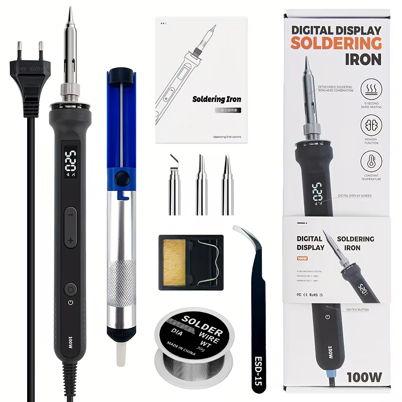 100W Digitaler Lötkolben-Kit,  – Tools For Electronic Workshop Bewertung und Preis