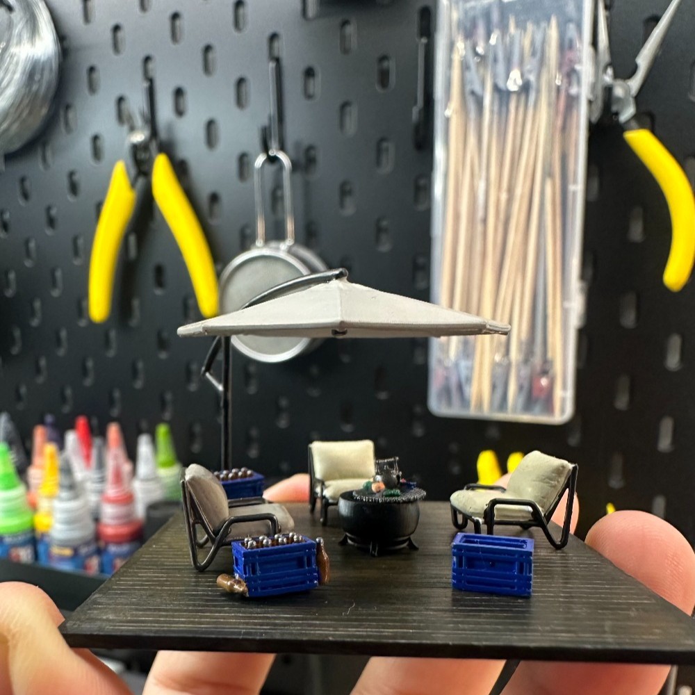 Diorama 1/64 Freizeitterrasse  – Tools Workshop Kids Bewertung und Preis