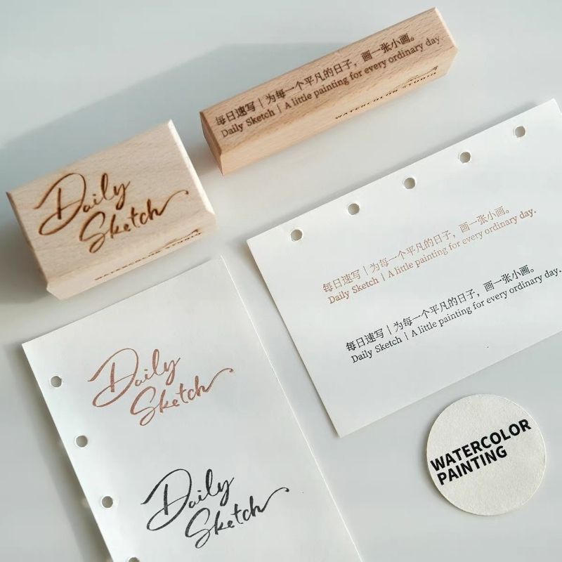 Holzstempel mit Gummi, Aquarel – Tools Qa Bewertung und Preis