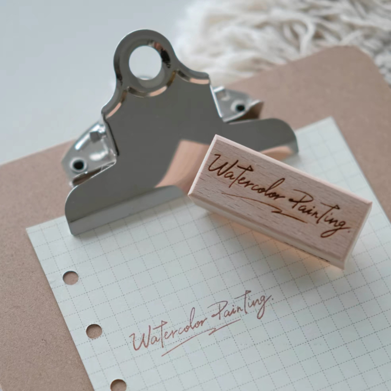 Holzstempel mit Gummi, Aquarel – Tools Qa Bewertung und Preis