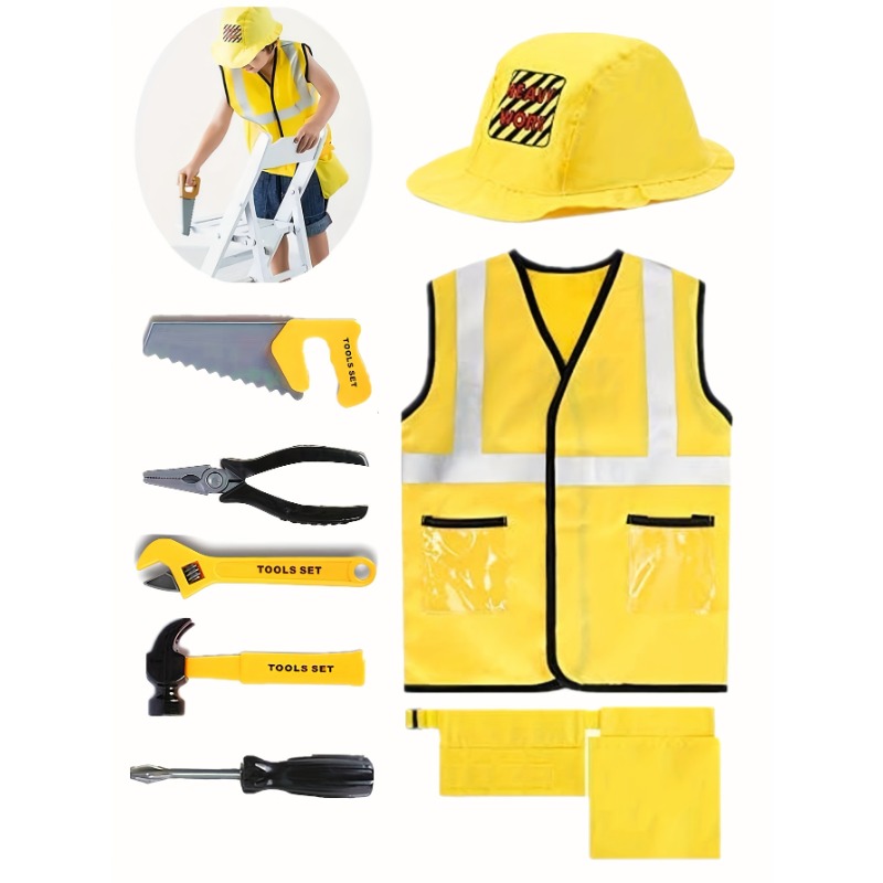 Bauarbeiter-Weste für Kleinkin – Tools Workshop Kids Bewertung und Preis