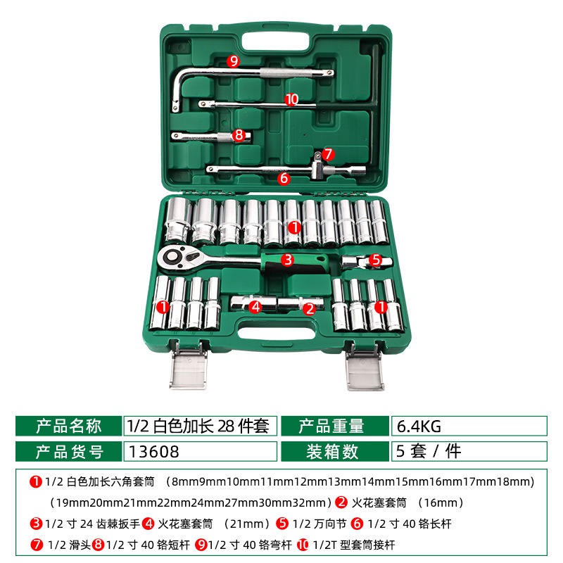 28-teiliger Verlängerter Sechs – Workshop Tools Wholesale Bewertung und Preis
