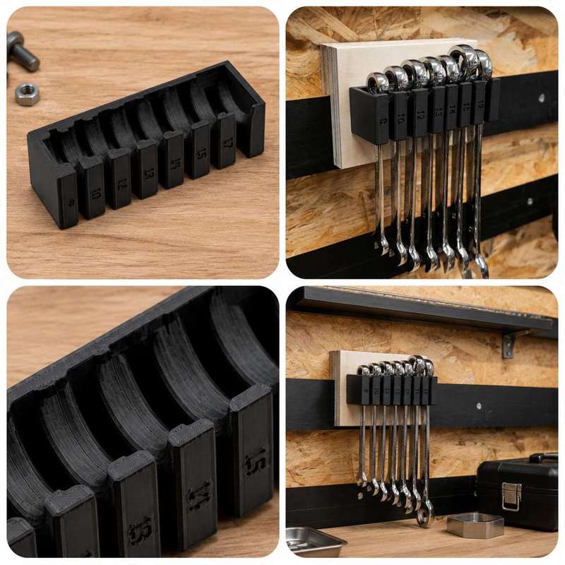 Wandmontierter Schraubenschlüs – Workshop Tools Organizing Bewertung und Preis